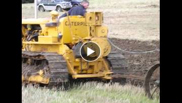 Cat D4 and Cat D7 ploughing