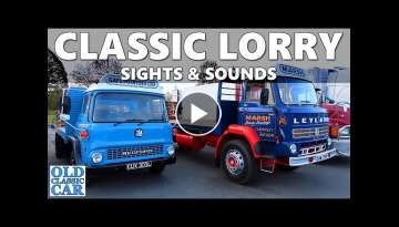 See & hear old lorries (Leyland, Bedford, ERF, Foden etc) that met up nr Whitchurch in Shropshire