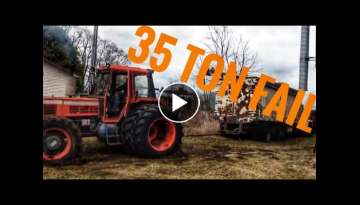 TRACTOR PULL: SAME Hercules 160 Attempts to Pull 70K# Loaded Truck (Fail)