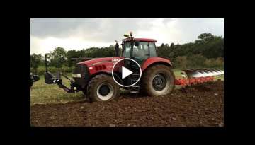 Case 310 Magnum ploughing Gregoire Besson 6 furrow Sound