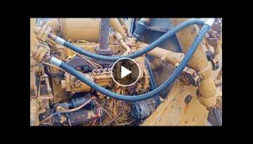 Caterpillar dozr D4D engine work after firing