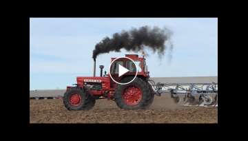 Volvo BM814 tractors out in the field turning some land w/ plows | Pure Sound | Volvo BM 814 Turb...
