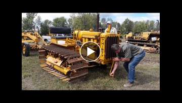 Caterpillar Thirty crawler tractor startup