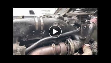Cummins ISME 420 | Foden Alpha - leak turbo / exhaust manifold & turbine catching on turbine hous...