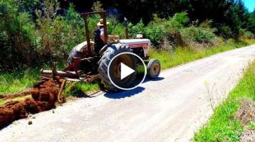$500 David Brown Tractor gets a service, then back to work grading a 4 mile driveway