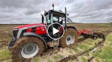 I got a tractor stuck in the mud. More sugar beet and loads of rain