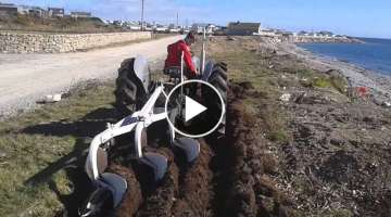 cleaning the new 3 furrow Ferguson plough part 1