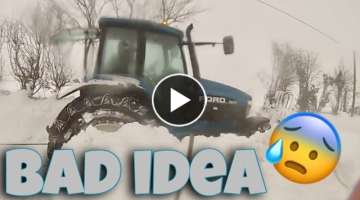 Ford 9870 - Stuck in Snow Blizzard