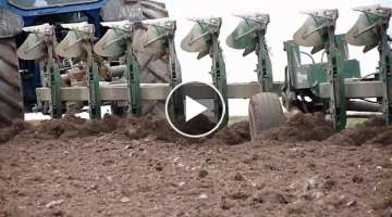 Big Ford Ploughing with big plough in France