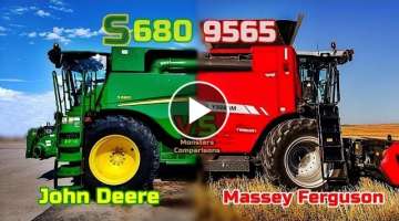 Massey Ferguson 9565 VS John Deere S680 