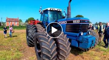Ford 8830 With Double Wheels - All Round And Popping Them Off