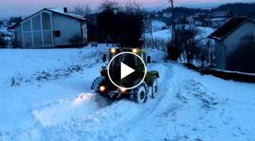 Mb Trac 1300 Turbo snow test SOUND