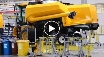 New Holland Harvester Combine Production factory tour