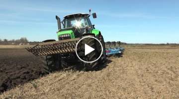 Deutz Fahr Agrotron X720 and 6 furrow 