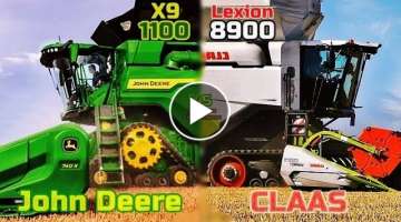 John Deere X9 1100 VS Claas Lexion 8900 