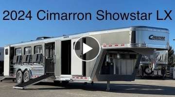 2024 Cimarron Showstar LX 10 Pen Livestock Trailer With Air Ride