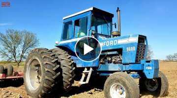 FORD 9600 Tractor Working on Spring Tillage