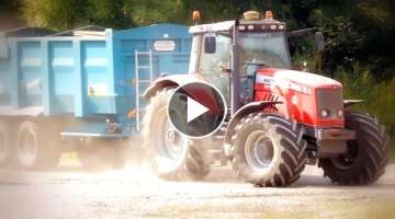 Massey Ferguson 6499 Tractor Corn Carting | Harvest 2014 UK