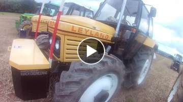 1981 Leyland 804 Synchro 3.8 Litre 4-cyl Diesel Tractor (82 HP) With Dowdeswell Plough