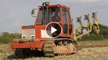 Classic 1986 Fiat 1355C crawler | Ploughing with Dowdeswell DP1 | The Ultimate Fiat steel-track?