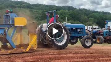 Fordson Major 6 cylinder tractor pulling Stourport Steam Rally 2023
