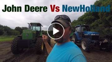 Which Is Better? A John Deere Late Generation II Tractor Or The NewHolland Genesis Series Tractor...