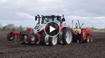 Steyr 4145 CVT Profi Ecotech met getrokken Miedema CP 42 Trekkerweb