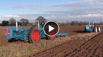 fordson major tractors ploughing