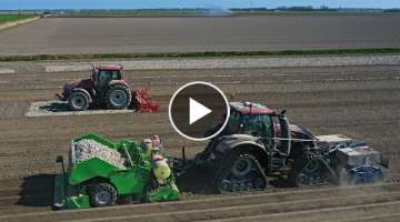 Valtra T234 on Soucy tracks | Potato planting 2020 | + Valtra T202